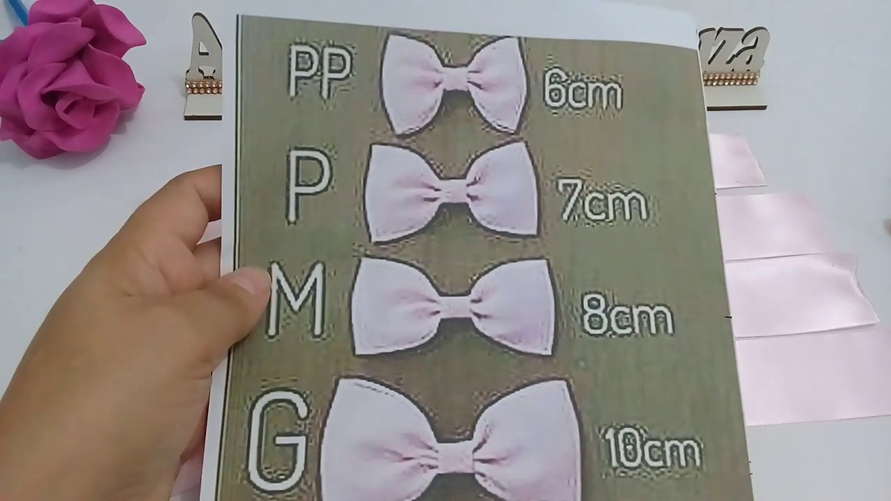 DICAS : E Medidas para laço gravata 🎀iniciante 🎀Ribbom bow🎀