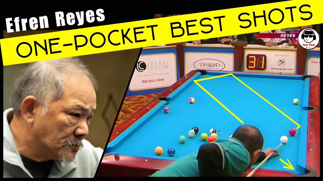 Efren Bata Reyes' one-pocket best shots and plays.