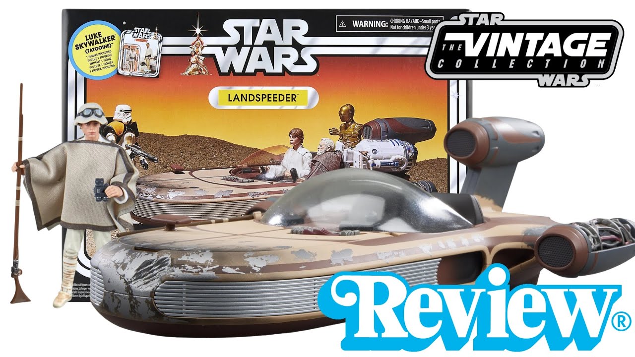 Star Wars The Vintage Collection Landspeeder & Luke Skywalker (Tatooine) Review & Comparison!