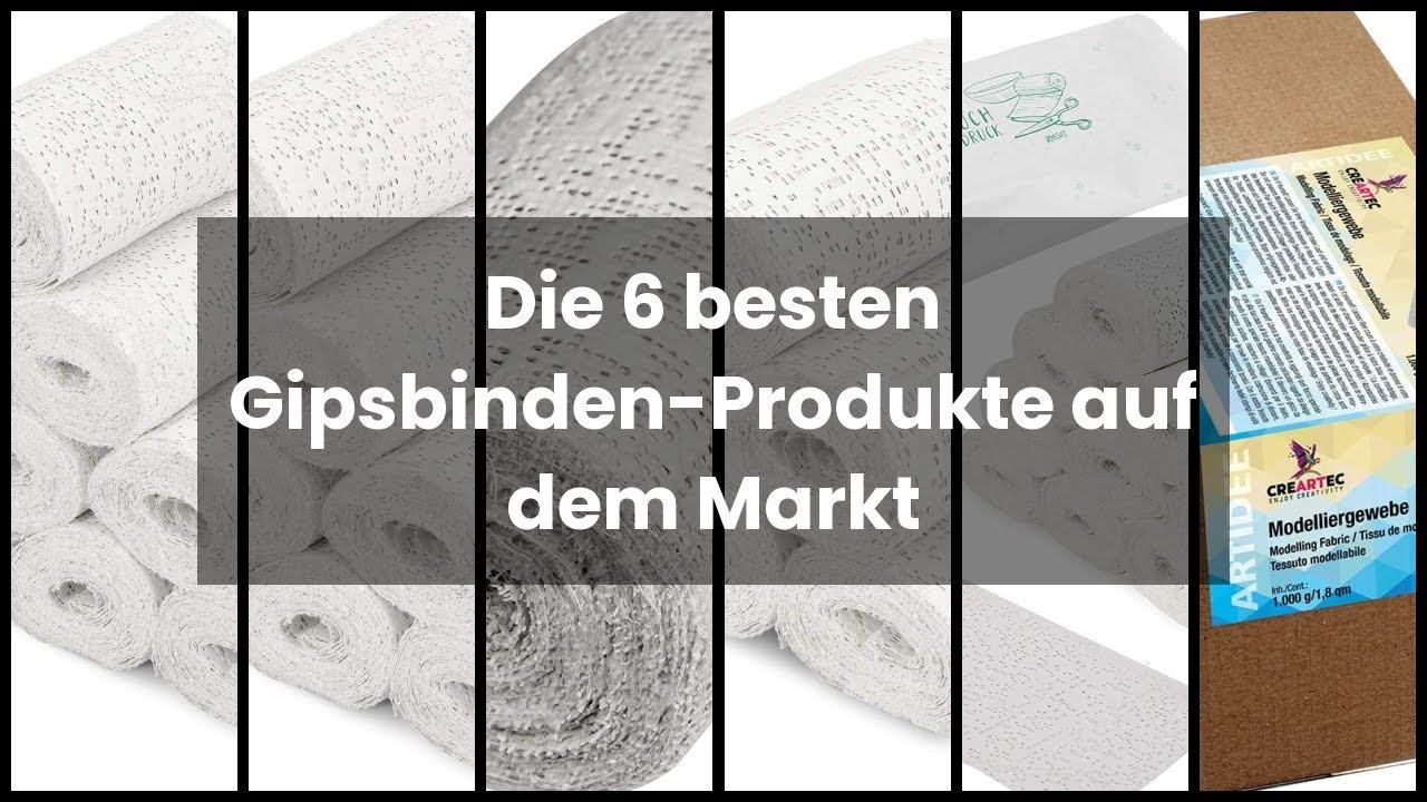 【GIPSBINDEN】Die 6 besten Gipsbinden-Produkte auf dem Markt 🤑