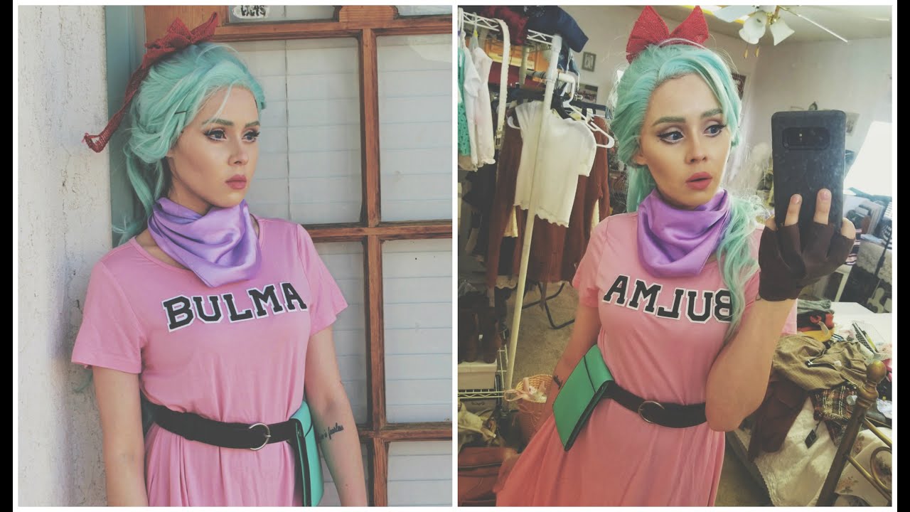 Bulma Halloween Costume // Cosplay Makeup
