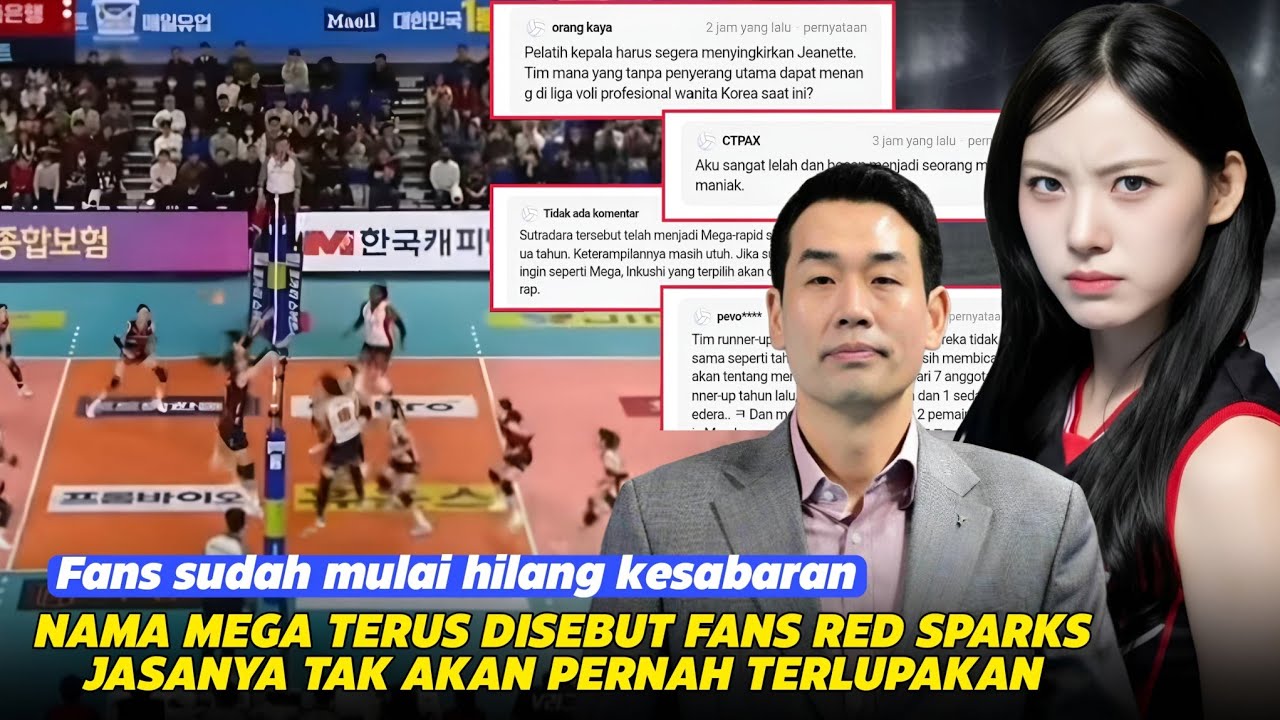 Fans Red Sparks di Korea Ngamuk🤔⁉️Nama Mega Dibawa Bawa😱‼️Koo Hee Jin Dalam Tekanan Besar