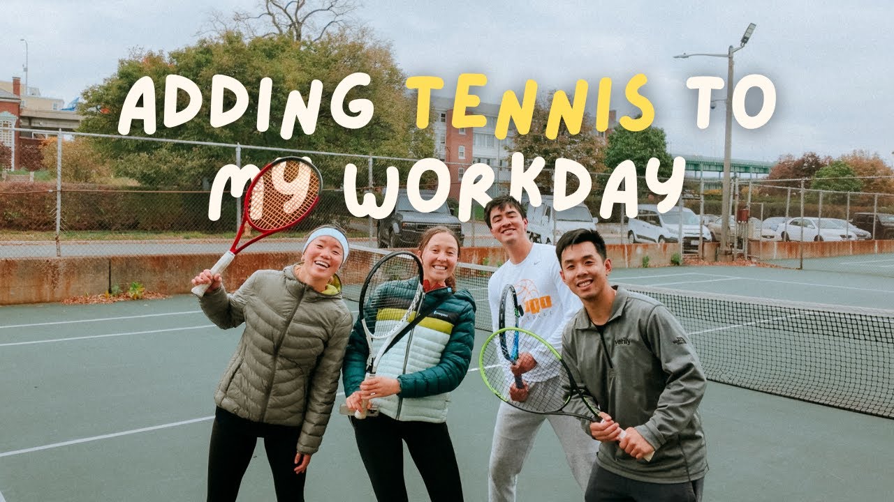 I added 1 hour of tennis into my workday - best way to start a workday