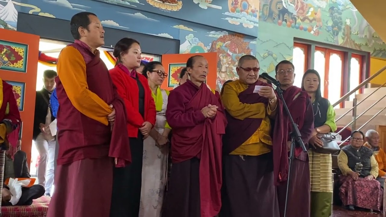  Tashi Tendel song on inaugural / opening ceremony Dorsem Lhakang Vajrasattva Temple at Tashiding. 🪷