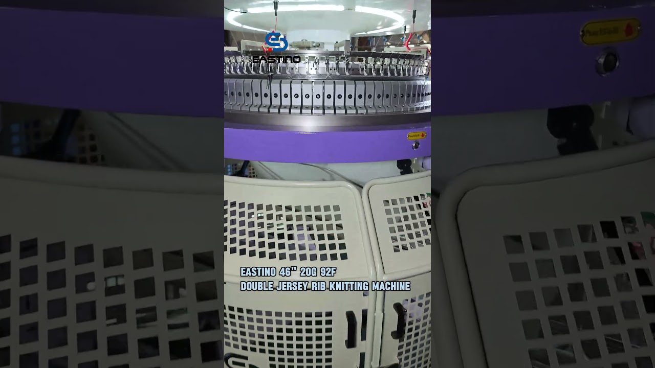 46&ldquo; 20G 92F double jersey rib circular knitting machine#eastino #circularknittingmachine