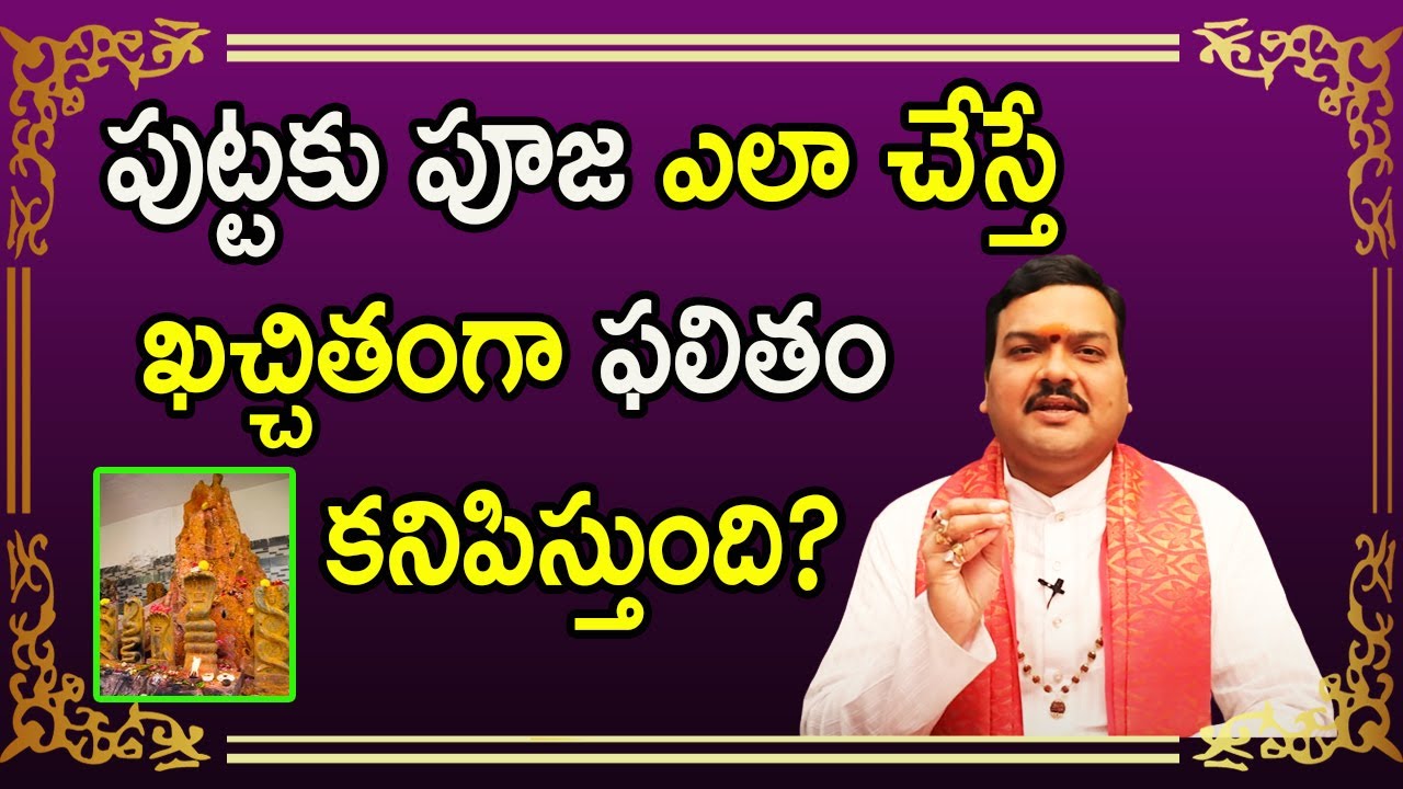 పుట్ట పూజ ఇలా చేస్తే దోషాలు తొలిగి రాజయోగం పట్టటం ఖాయం | Machiraju Kiran Kumar