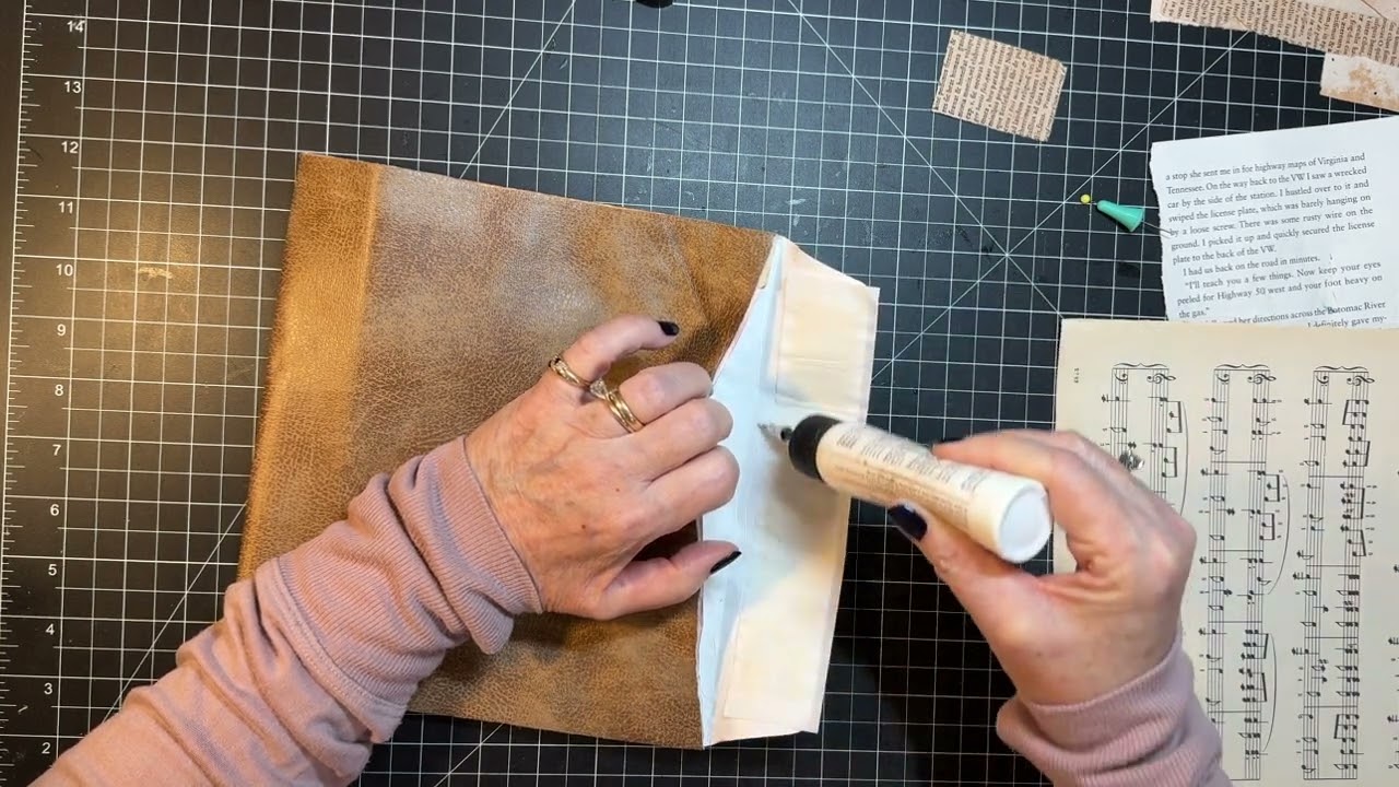 Forgotten Friends Friday! - Leather Lap Book!