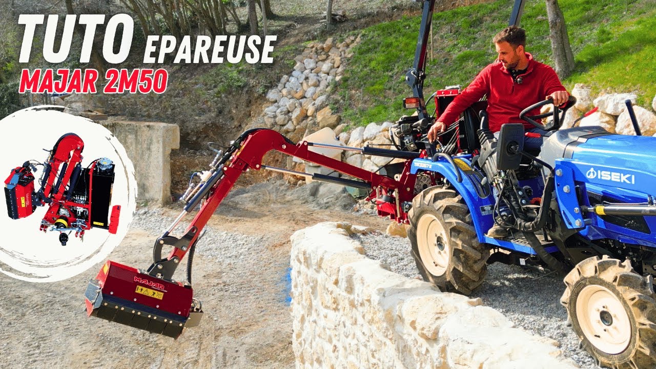 TUTO Épareuse Majar, attelage, commande.