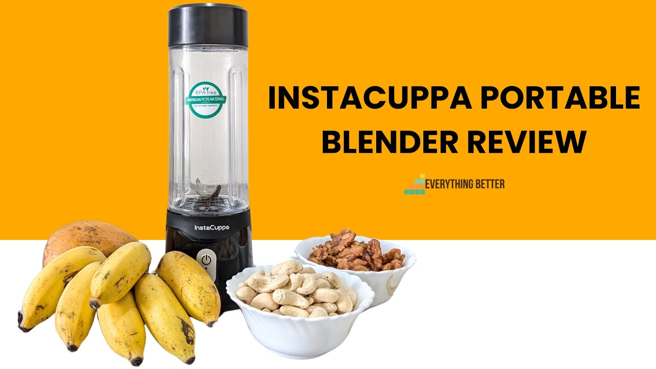 Instacuppa Portable Blender Review| Can it actually crush ice!!!