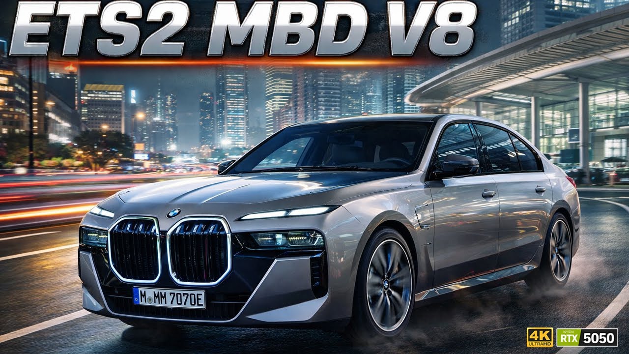 BMW i7 M70 | RTX 5050 | MBD v8 | 4k Ultra | ETS2 v1.50 | Euro Truck Simulator 2 (No Commentary)