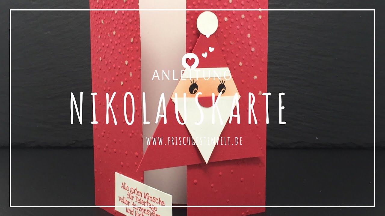 Nikolaus Karte🎅🏻schnell und einfach🎅🏻Stampin' Up!