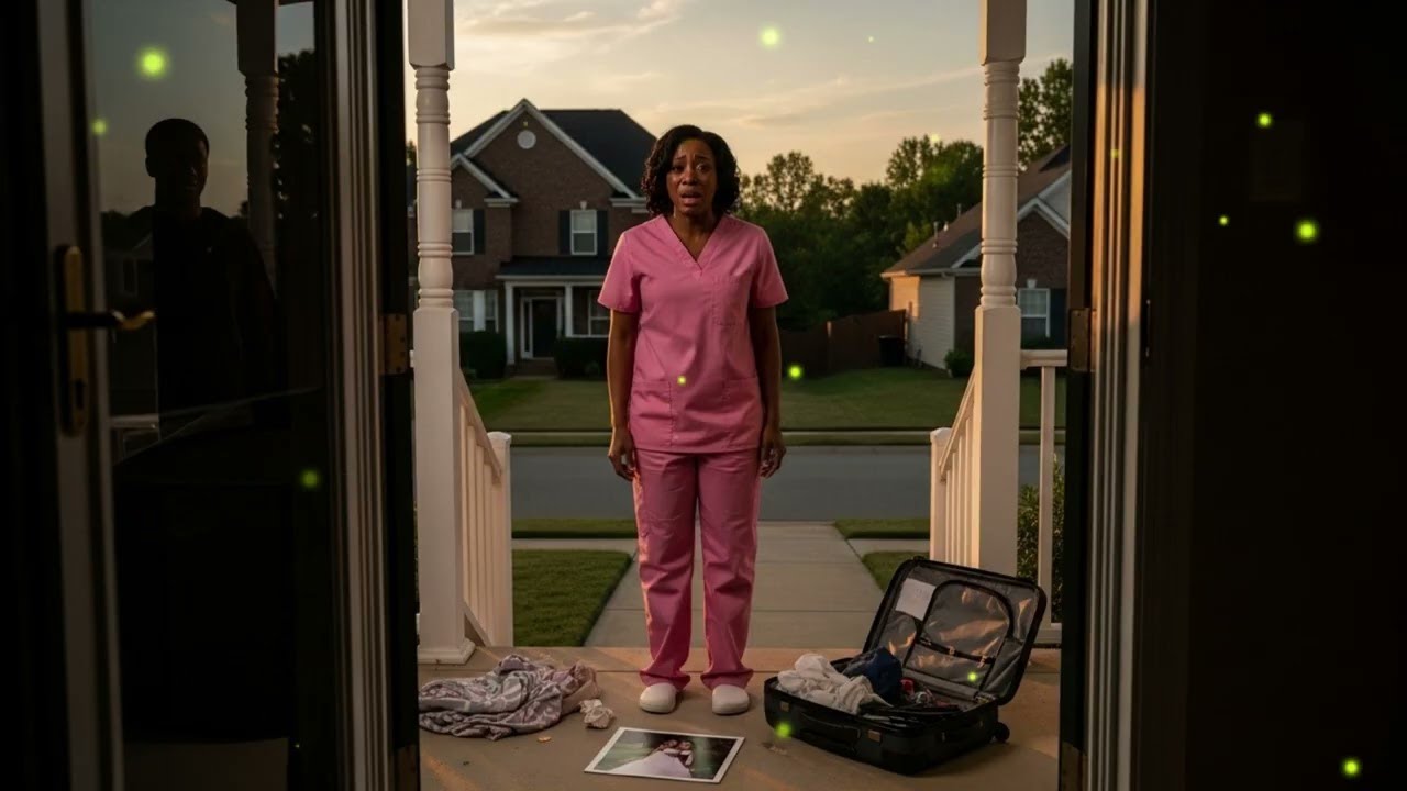 Her husband threw her out after his sister lied, but what happened at the door left them speechle