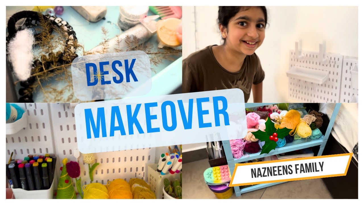 Desk makeover 🎀ഒരുപാട് നാളത്തെ ആഗ്രഹം സാധിച്ചു #deskmakeover #pegboard #happiness 🥰
