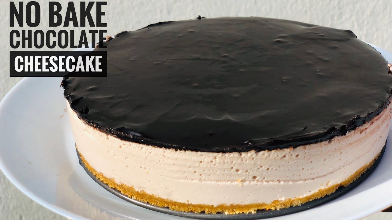 NO BAKE CHOCOLATE CHEESECAKE RECIPE BY MARYAM'S COOKING