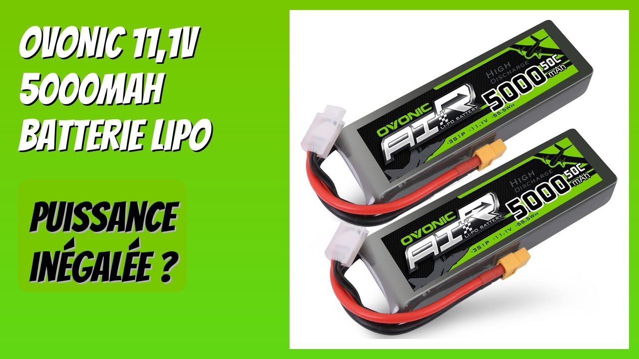 AVIS (2026) : OVONIC 11,1V 5000mAh Batterie Lipo. DÉTAILS