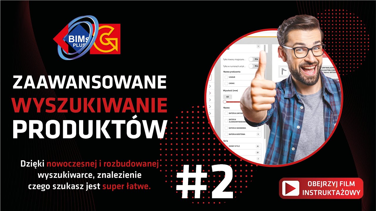 Poradnik BIMs PLUS 24 #02. Zaawansowane wyszukiwanie produkt&oacute;w