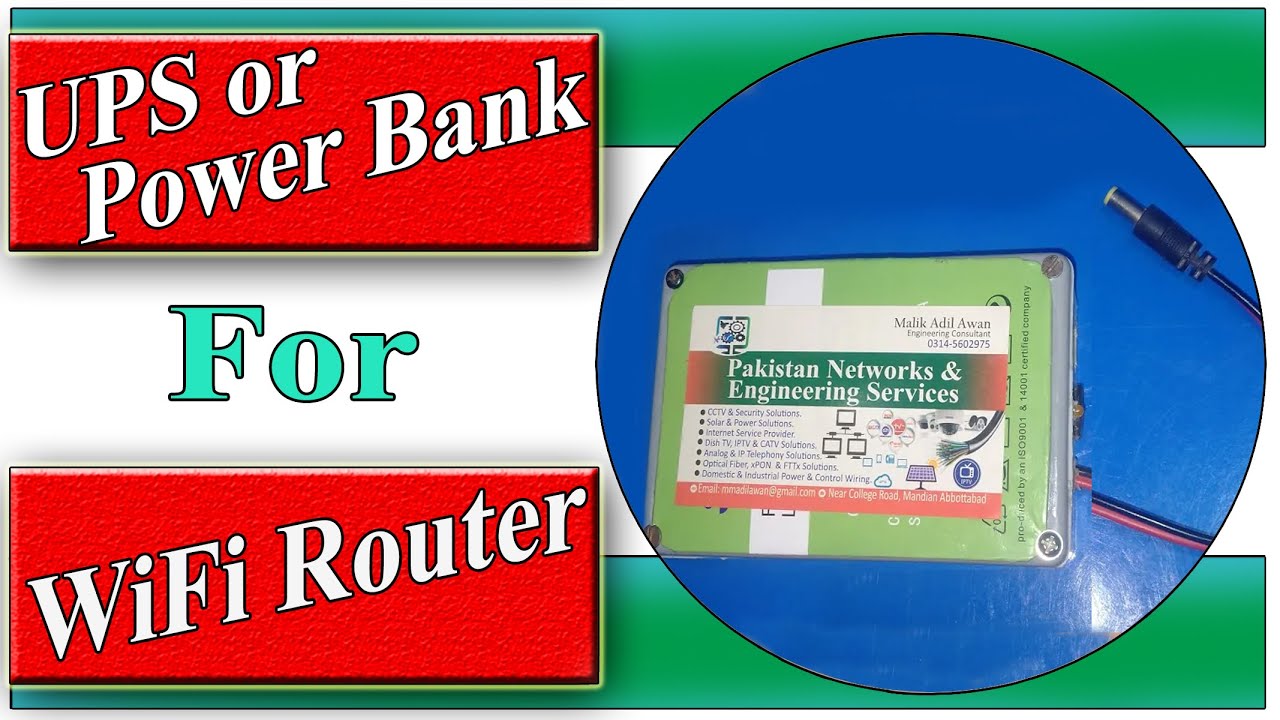 How to make UPS for WiFi Router or MODEM | Power Bank For Internet Router | nespk