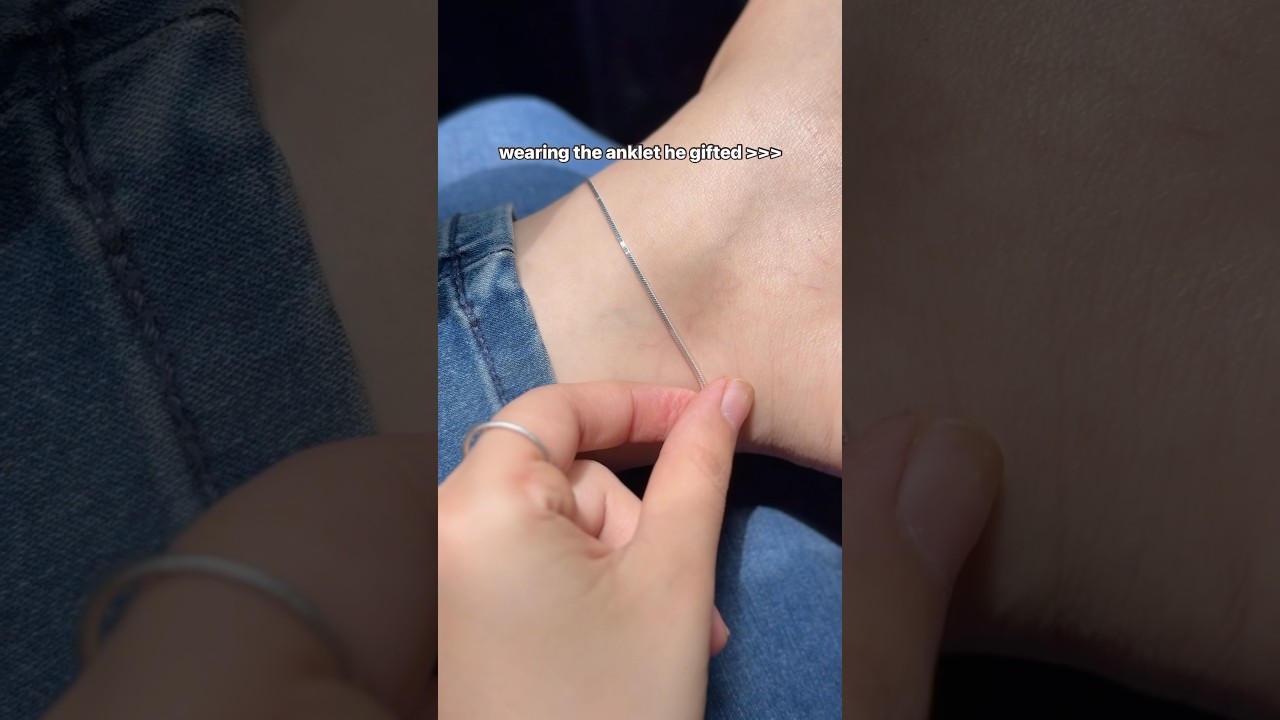 This is how he first said I love you ❤️| silver anklets,silver jewellery,women accessories,fyp