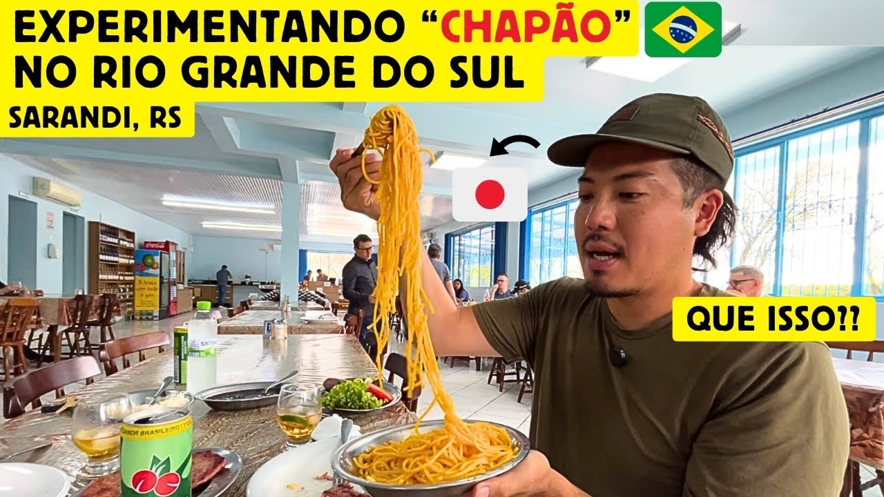 Um japonês experimentando 