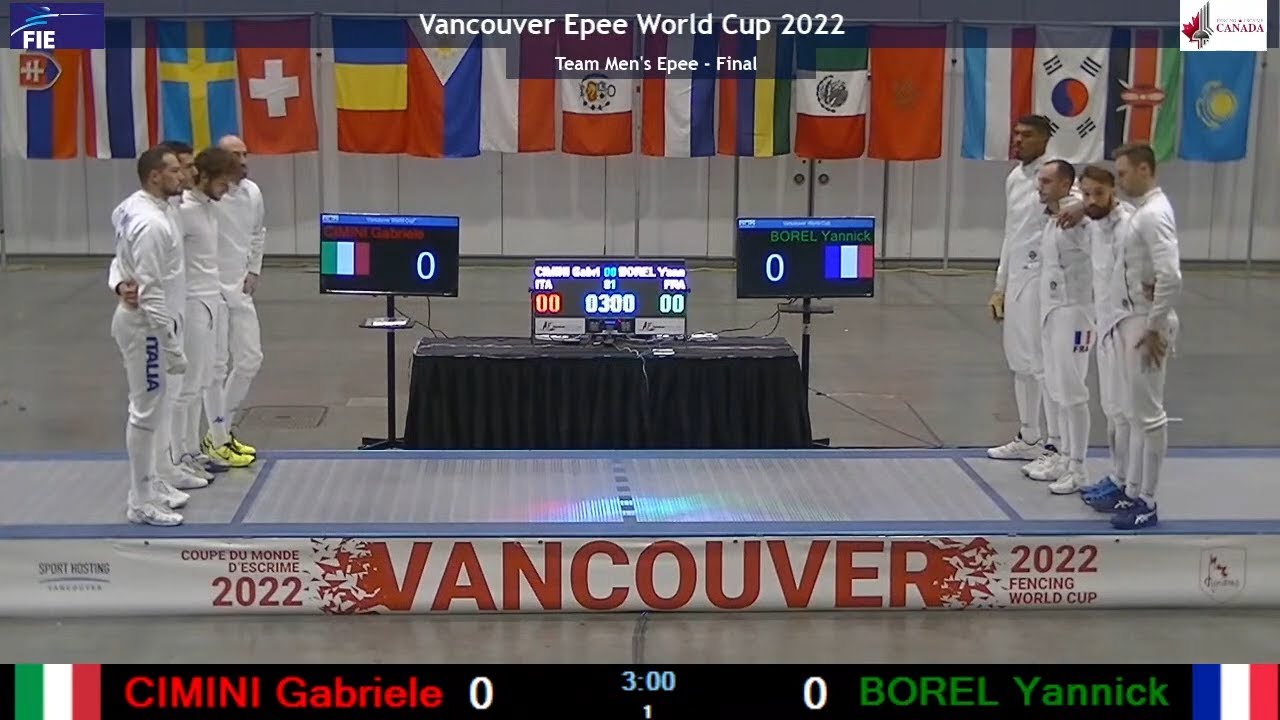 Vancouver 2022 Finale épée hommes seniors Italie France