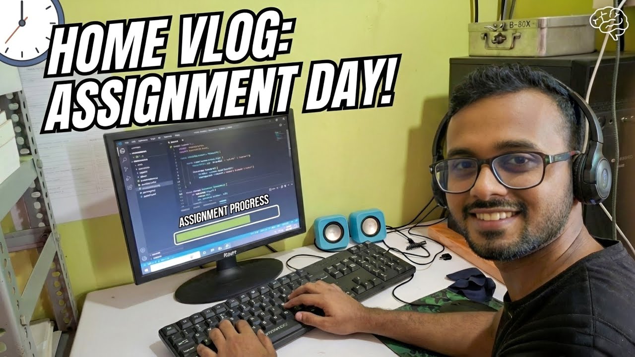 Staying Home All Day to Finish My Assignments 😓 | Real Student Life Vlog | Study Motivation
