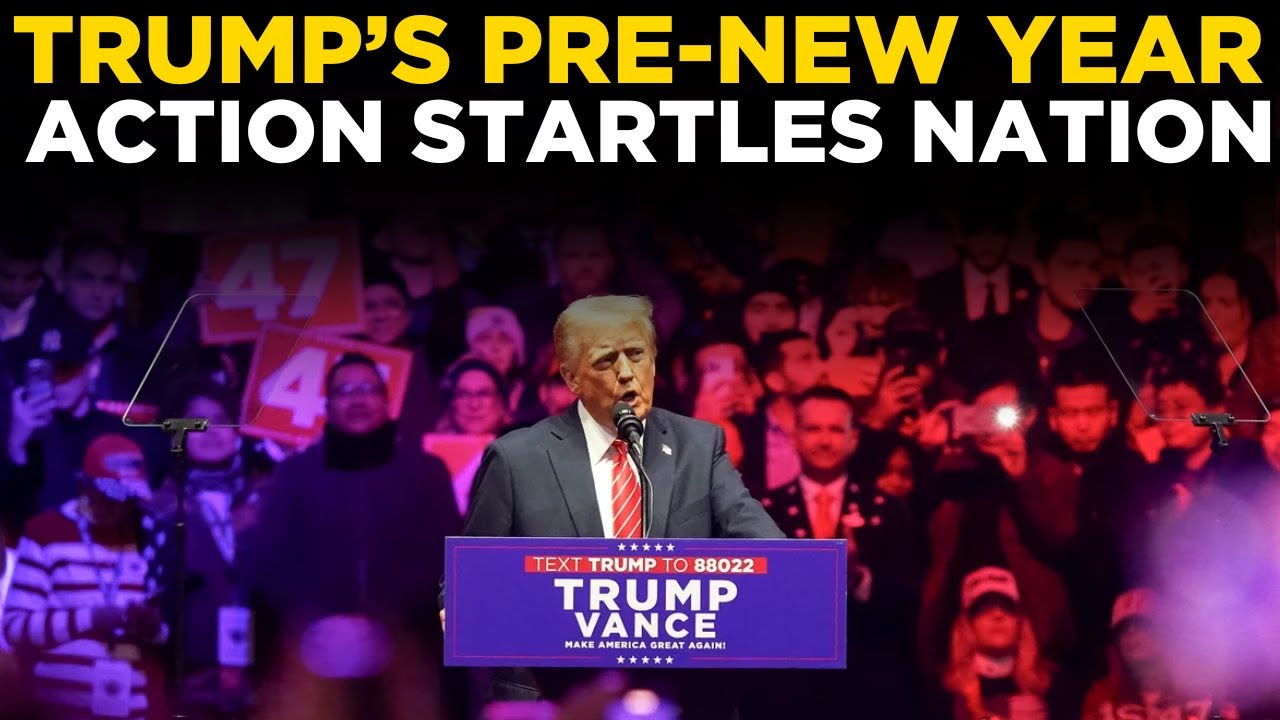 Trump Speech LIVE | Trump Takes Unexpected Pre-New Year Action, Live Updates From Washington
