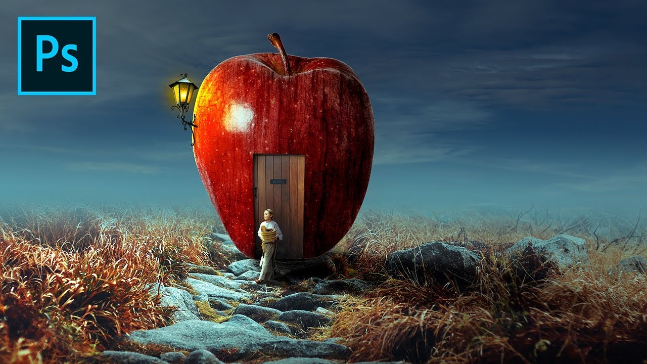 Photoshop Manipulation Tutorial - Apple House