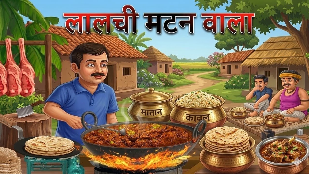 लालची  मटन वाला | lalchi matan  wala | Hindi moral story | Hindi Kahaniyan stories