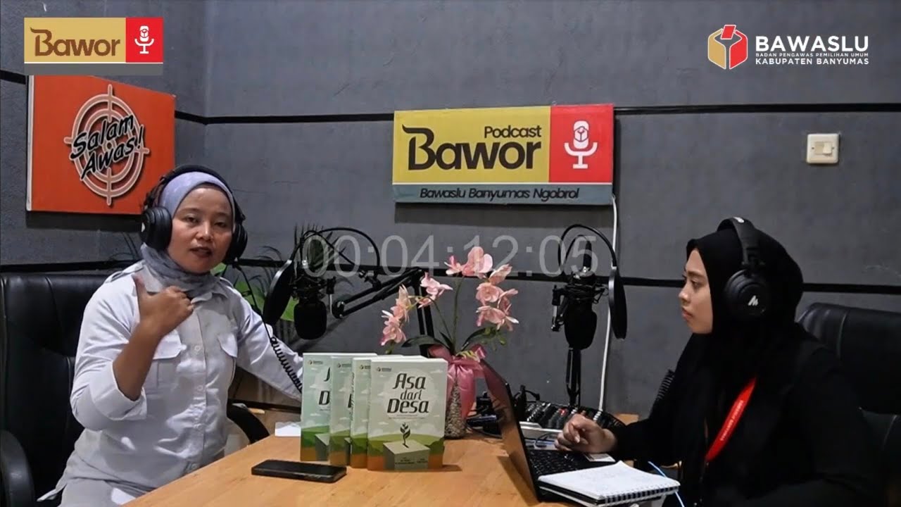 Podcast Bawor Bawaslu Banyumas Ngobrol Edisi 1 : Bedah Buku "Asa dari Desa" 