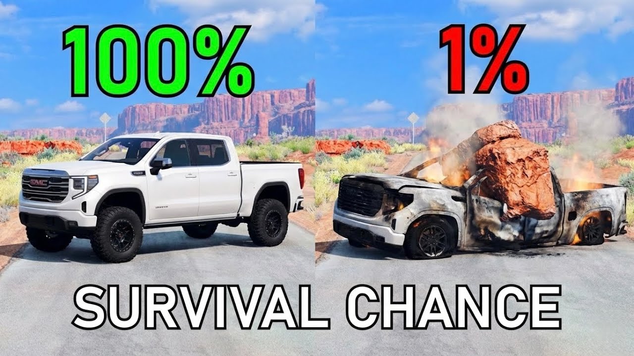 Realistic Survival Chance Crash Testing Ep.65 | BeamNG.drive