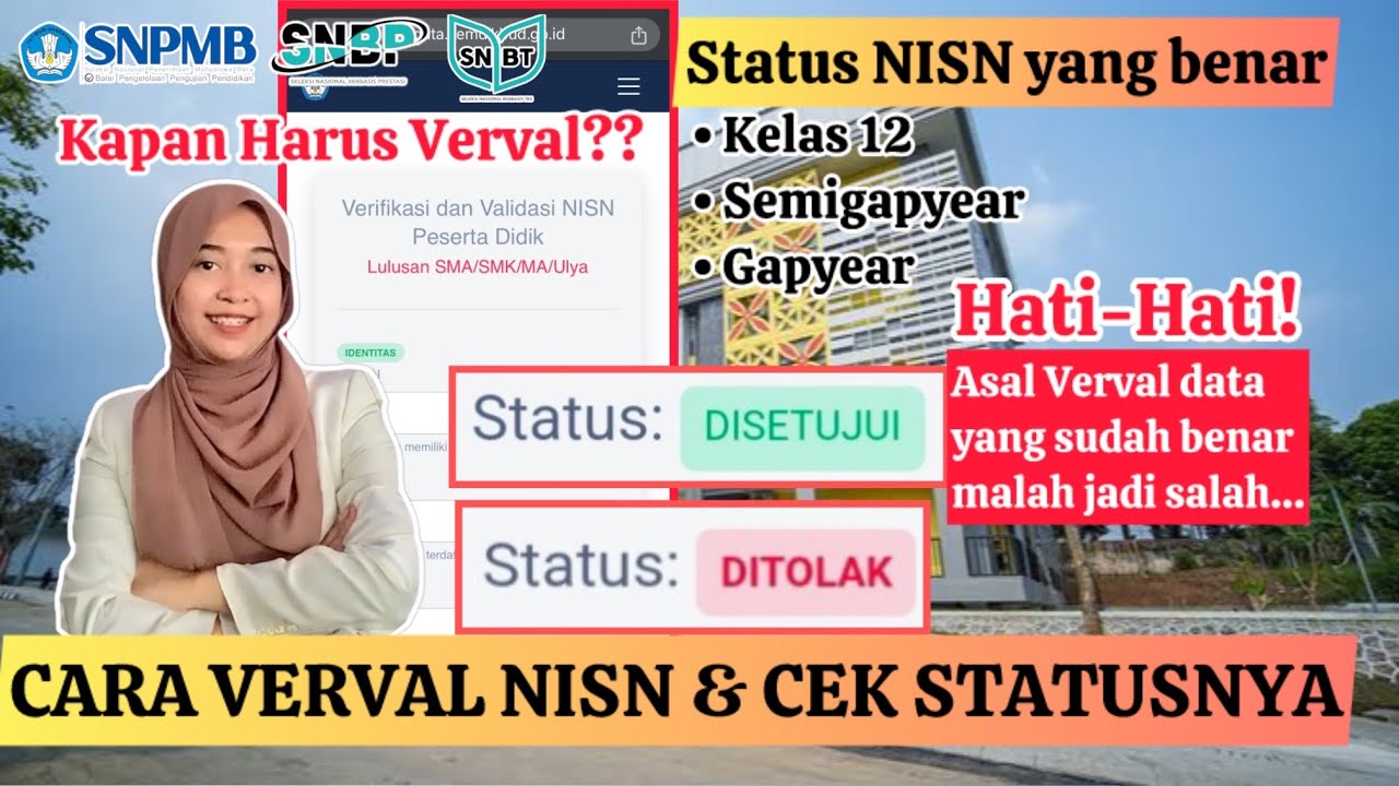 VERVAL NISN KELAS 12, SEMIGAPYEAR & GAPYEAR | Kapan harus Verval? Dan Caranya | PERSIAPAN SNPMB 2025
