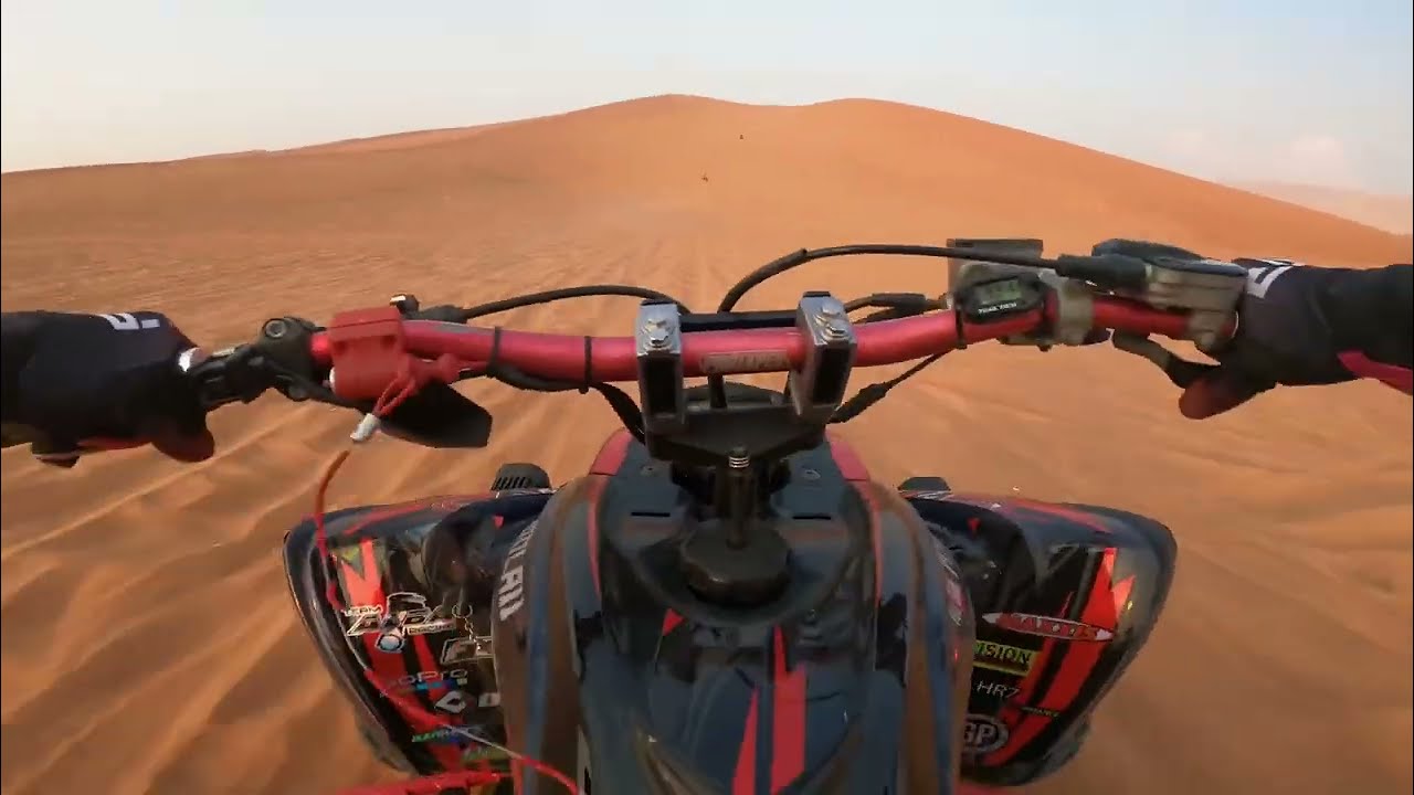 تقطيع قروب رابتر 700 الي عرقوب الفايه الفيديو كامل Raptor 700 group ride dunes 