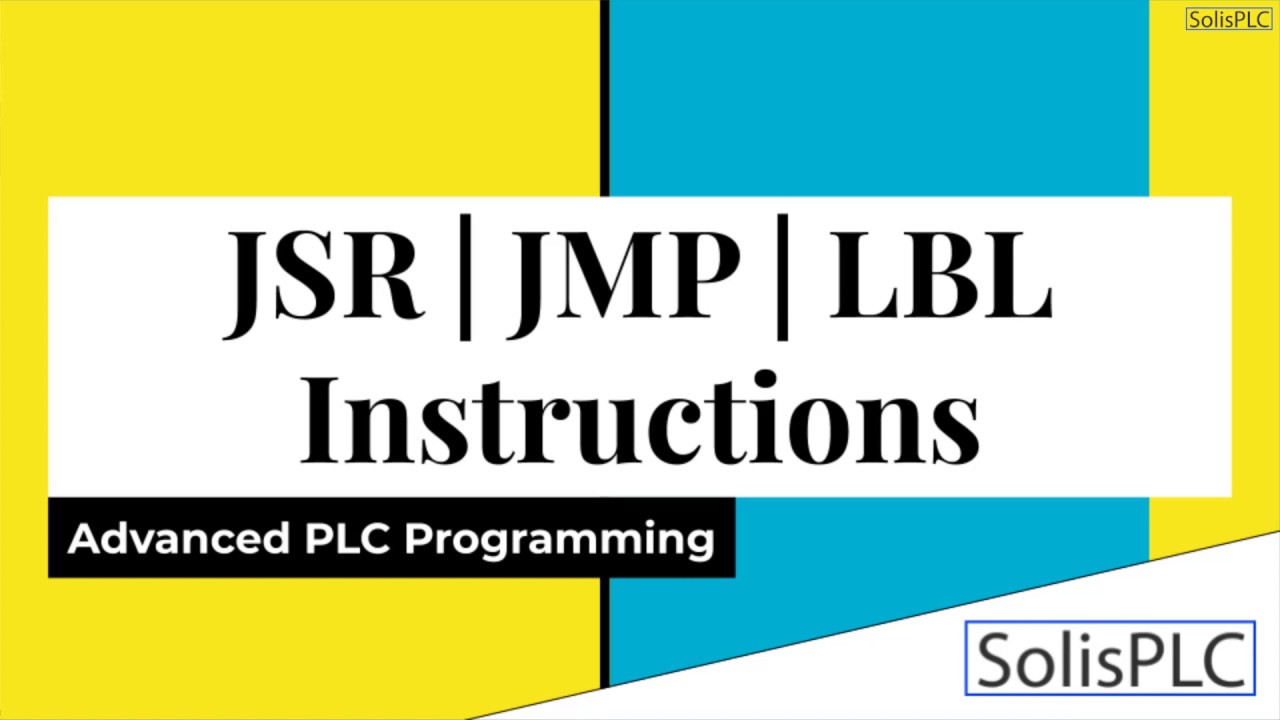 RSLogix Studio 5000 JSR JMP LBL Instruction | Navigating Routines PLC Programming Jump Control