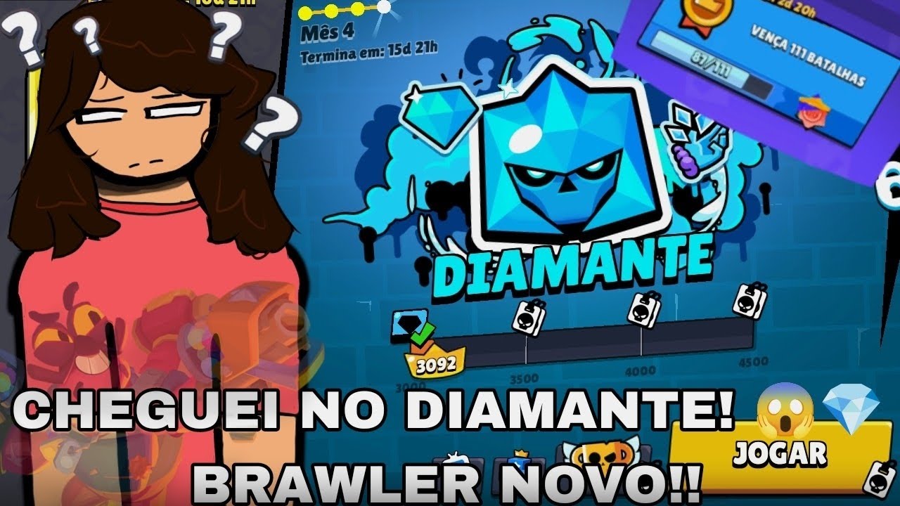CHEGUEI NO DIAMANTE 💎 + CONSEGUI UM BRAWLER NOVO 😱🔥 | Brawl Stars