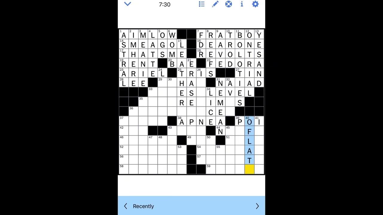 NYT Crossword Saturday February 28, 2026