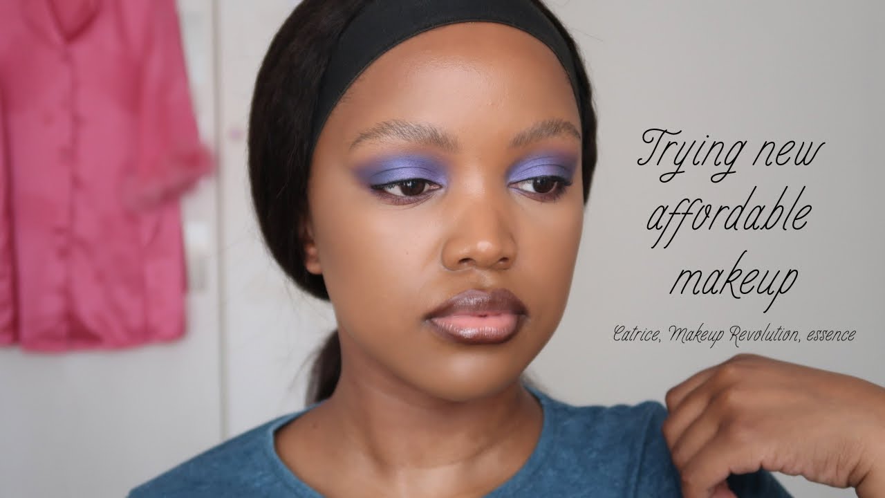 trying new affordable makeup + blue starry night eyeshadow look