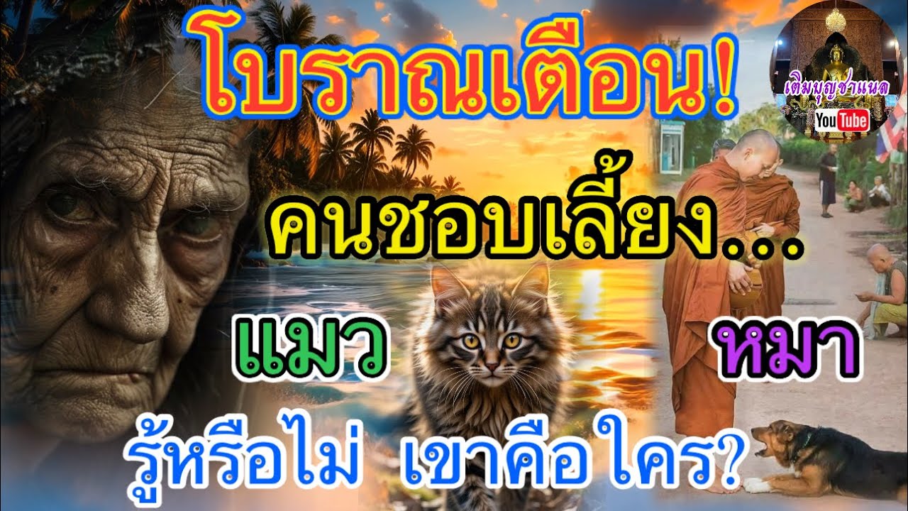 โบราณเตือน! คนชอบเลี้ยง หมา แมว ต้องฟัง! รู้หรือไม่เขาคือใคร@เติมบุญชาแนล