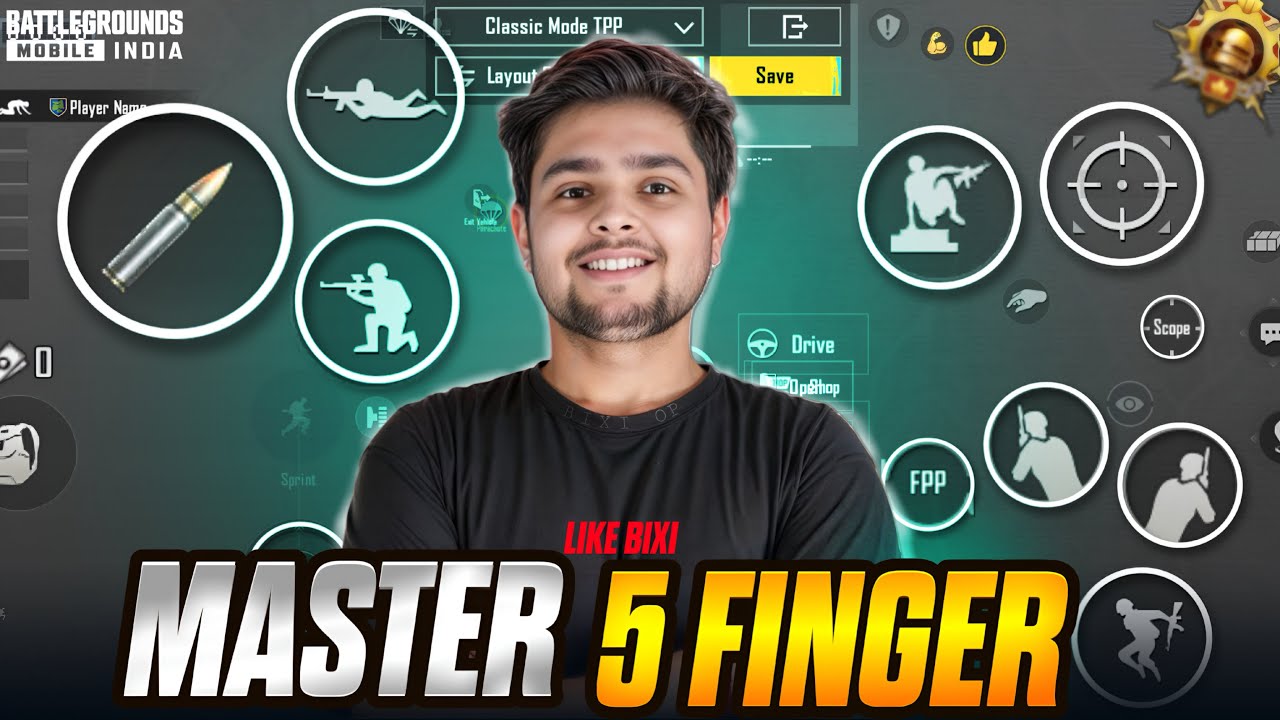 Master 5 finger claw in just 8 minute | like bixi op | BGMI