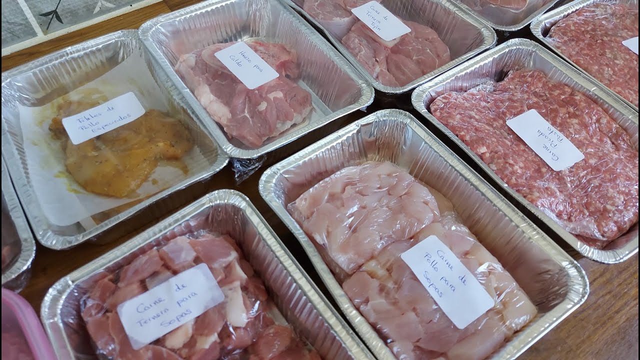 Ideas para organizar la carne en el congelador تنظيم اللحوم في المجمدة