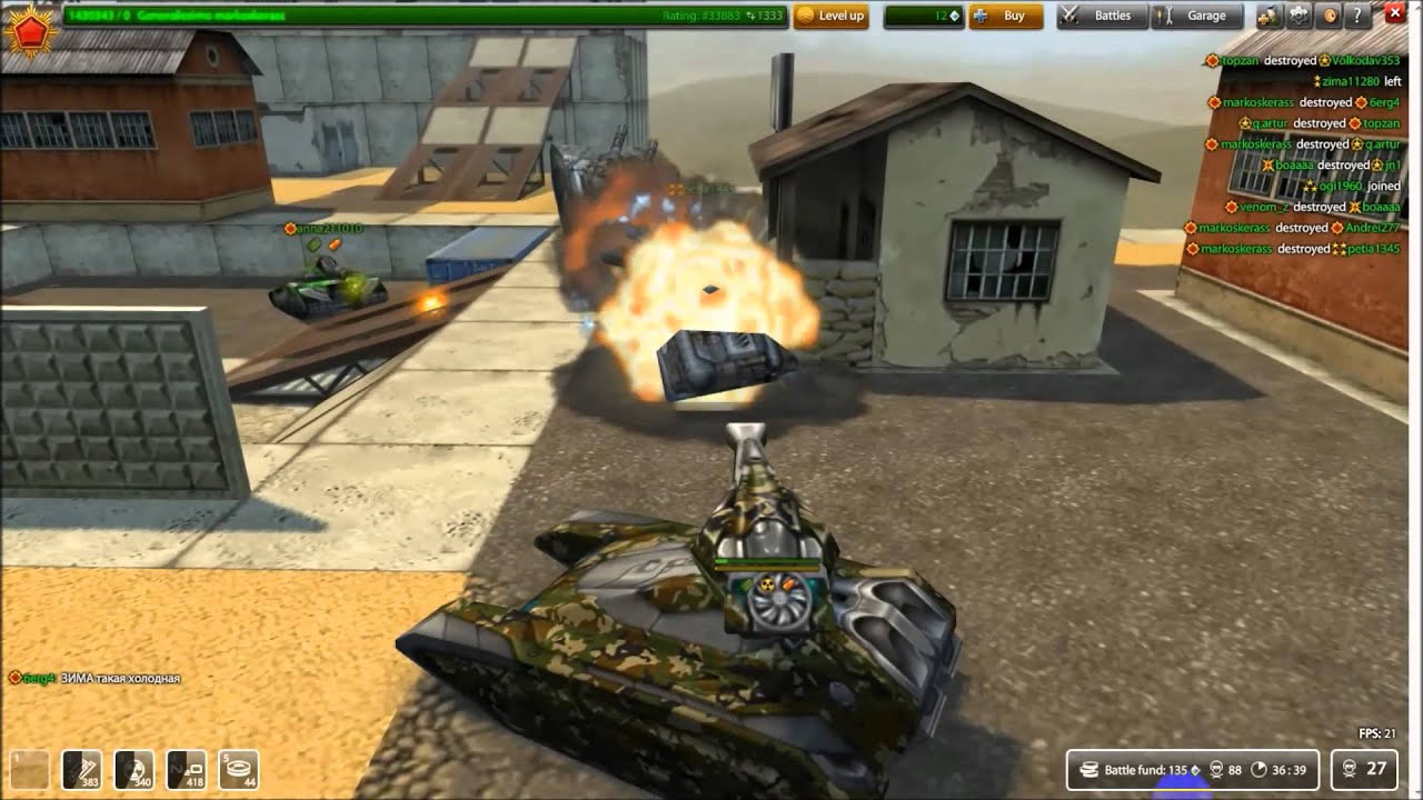 TANKI ONLINE DICTATOR M3 FREEZE M3  AND CLAY