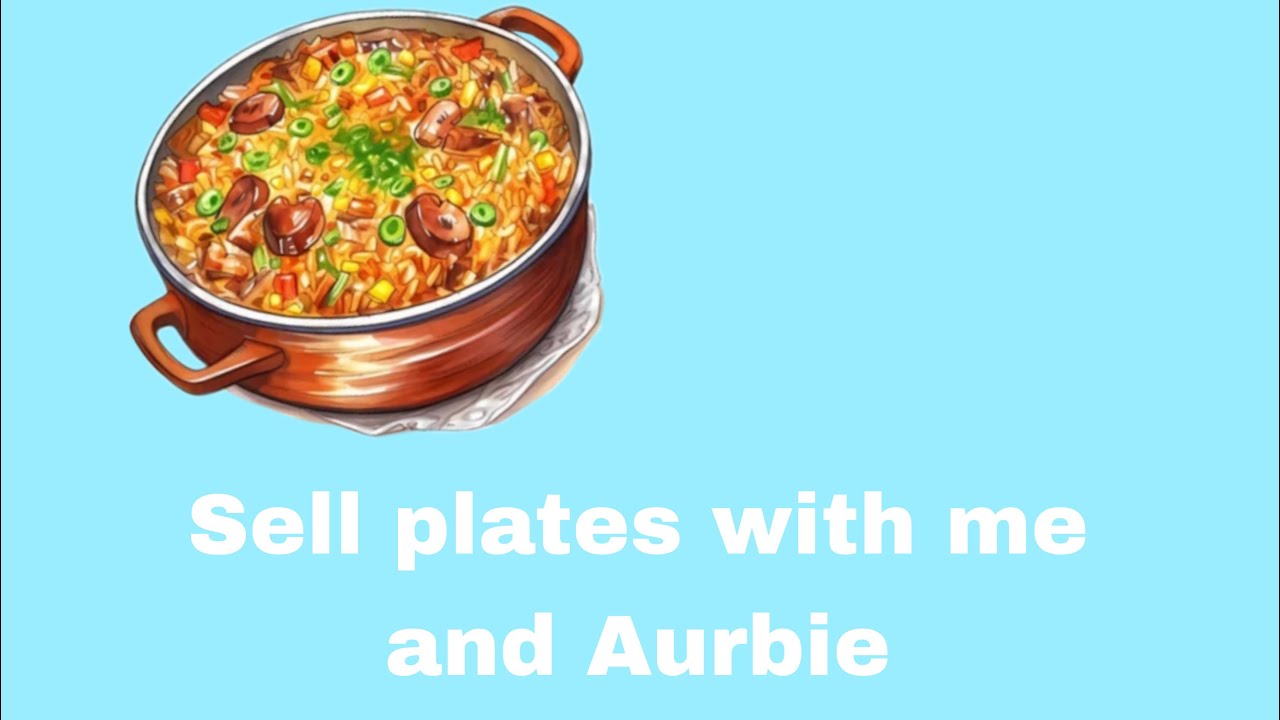 Sell plates with me and Aurbie #fyp 