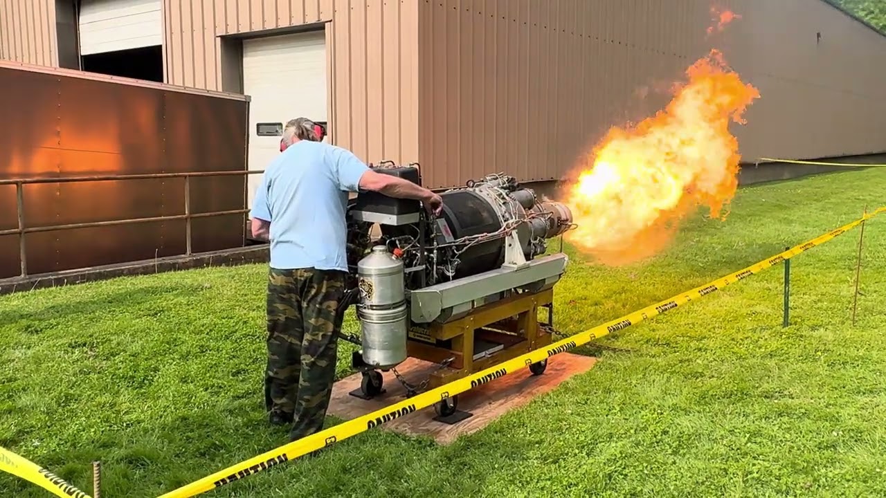 55,000 RPM! APU of an F16.