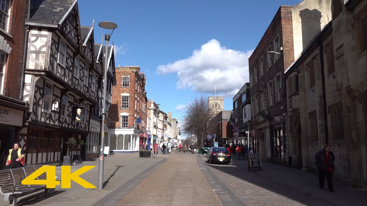 Gloucester Walk: City Centre【4K】