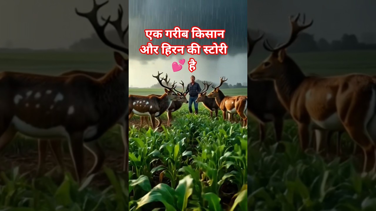 🥰🥹Garib kisan or hiran ki story #youtubeshorts #ytshorts #trending #sad #viral #Mr.vikaafacttech🥺🥹