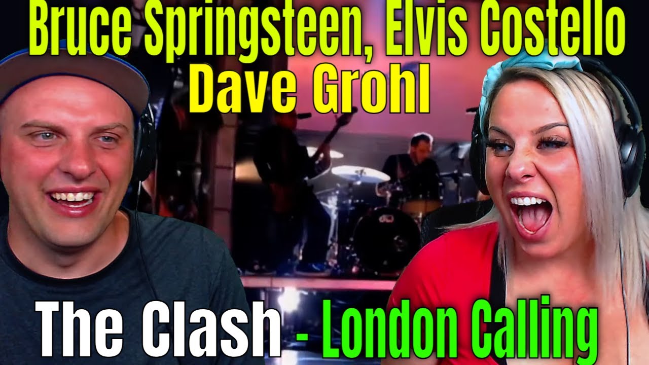 Reaction To Bruce Springsteen, Elvis Costello, Dave Grohl - London Calling (live Grammy Awards 2003)