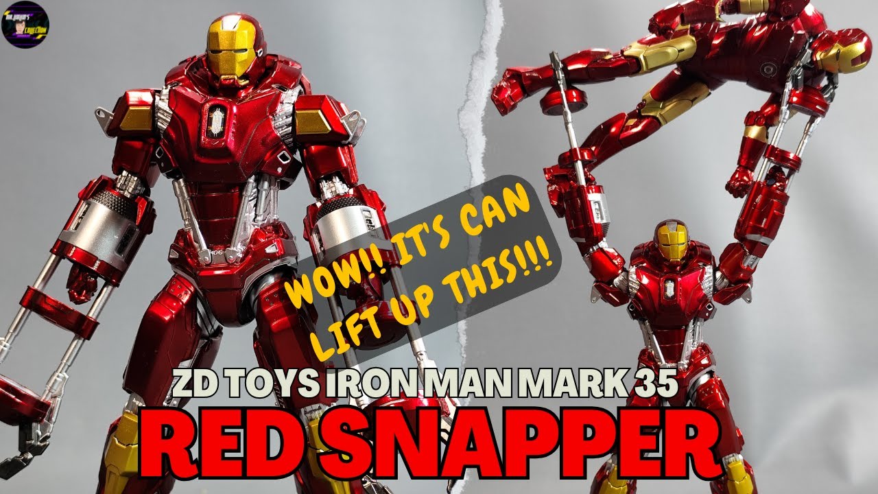 WORTH IT TO BUY!! ZD toys Iron man Red Snapper mark 35 Unboxing