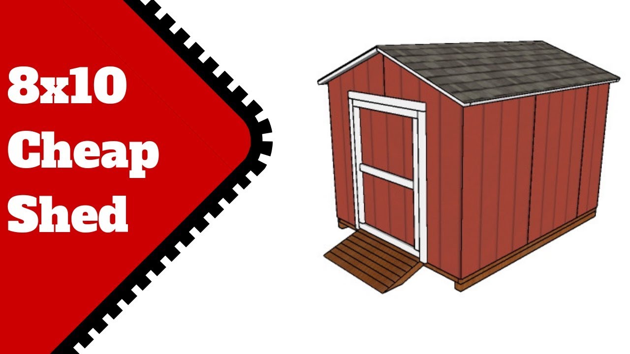 8x10 Cheap Shed Plans