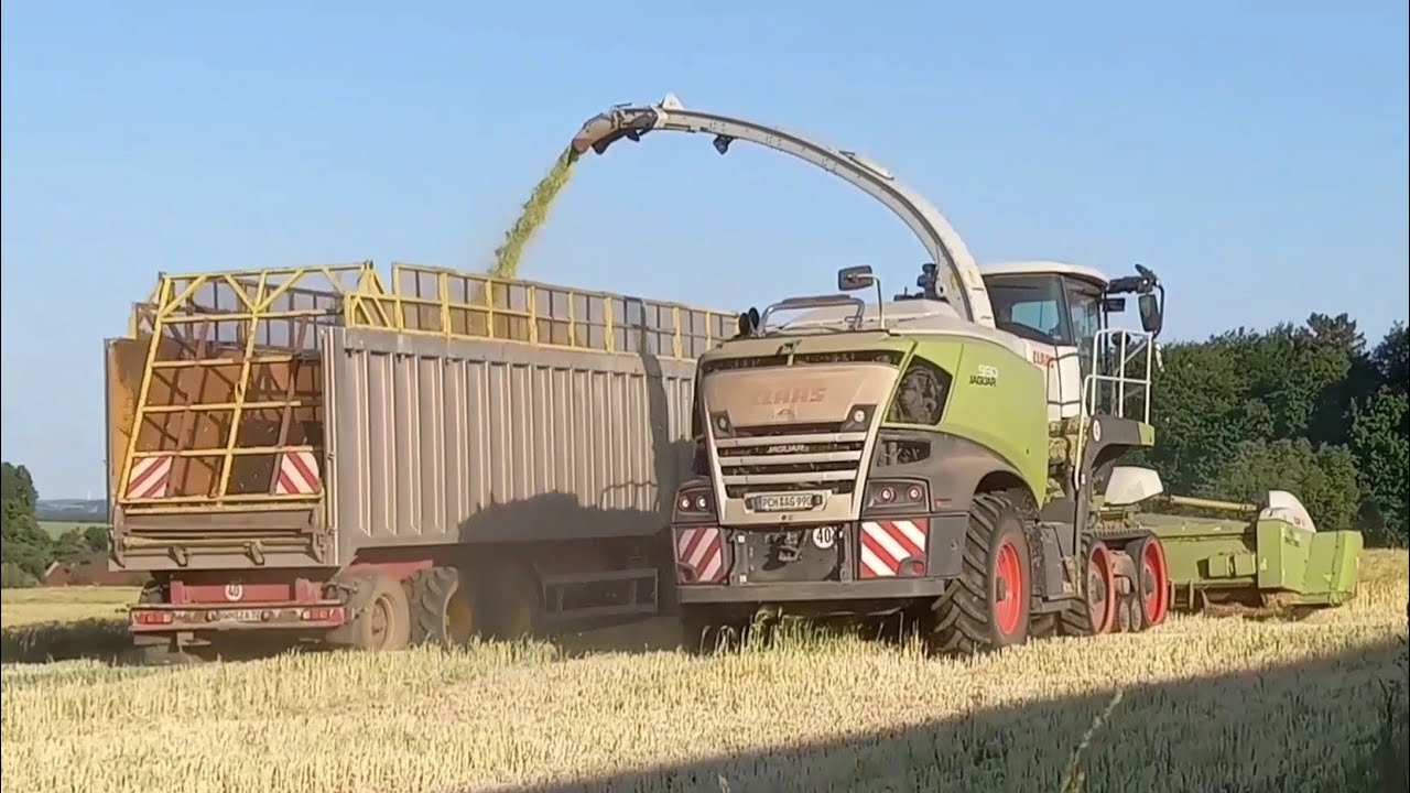 Gut Hohen Luckow Gerste GPS.Claas Jaguar 990 TT,John deere 7250R/6250R-Freuhauf/Kelbergaufliger