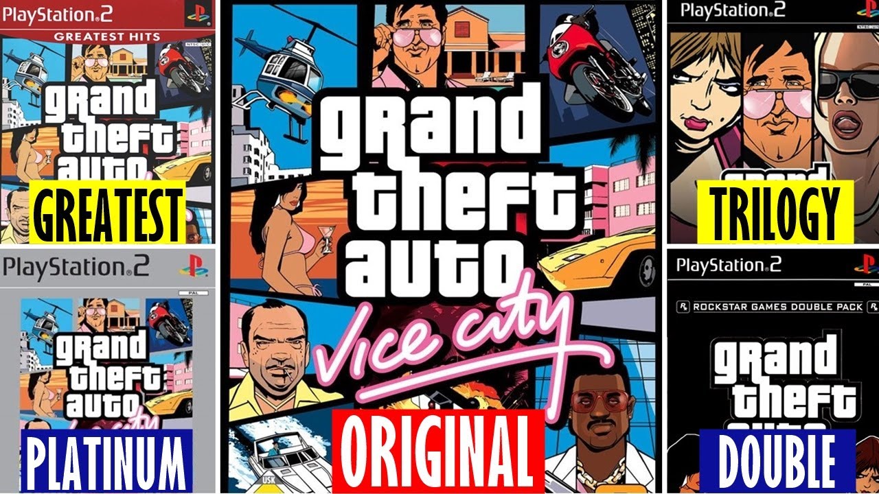 AS DIFERENÇAS DO GTA VICE CITY DE PS2 (Todas as Versões Oficiais)