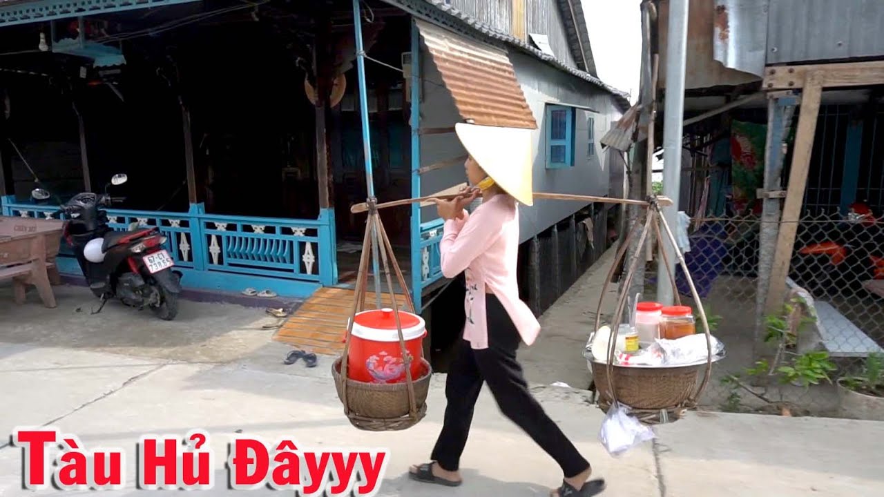 Gánh Nồi TÀU HỦ NƯỚC ĐƯỜNG Bán Dạo Trên Đường Quê #105